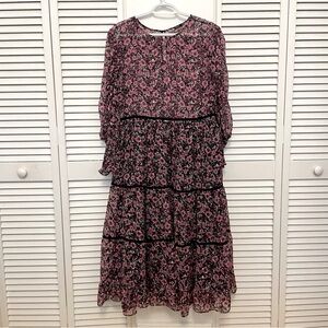 NWOT Zara floral midi dress size XL